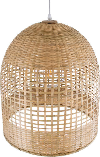 GloboStar Bora-Bora Beige Boho Bell Pendant Ceiling Light with E27 Socket 42x42x44cm
