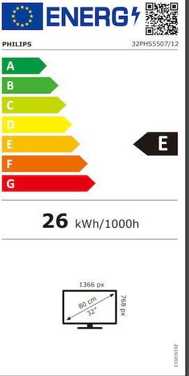 Philips Телевизор 32" Edge LED PHS5507 (2022)
