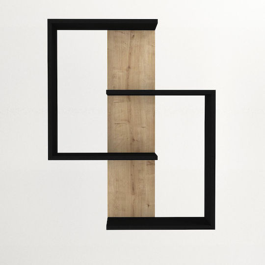 Shelf Ayanna Natural / Black 72x22x90cm