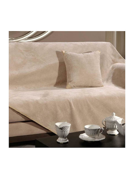 Beauty Home Four-Seater Sofa Throw Velour 180x350cm Velour Land 8241TET