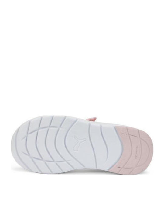 Evolve Run Mesh Kids Sports Shoes Running with Hoop & Loop Closure Pink