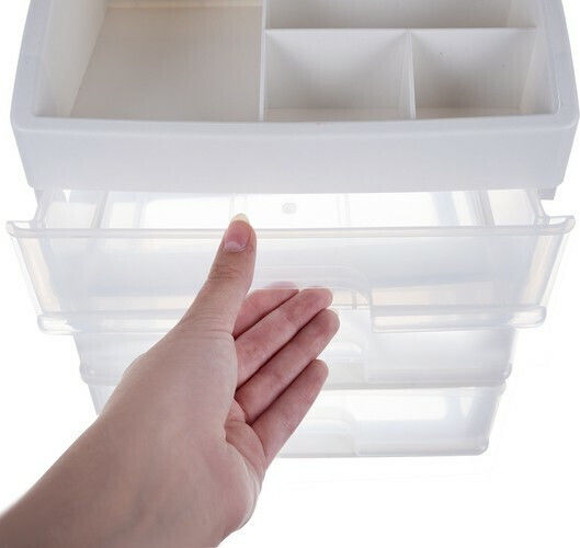 Soulima Cosmetic Organizer Case Transparent Cosmetic Organization Stand Base