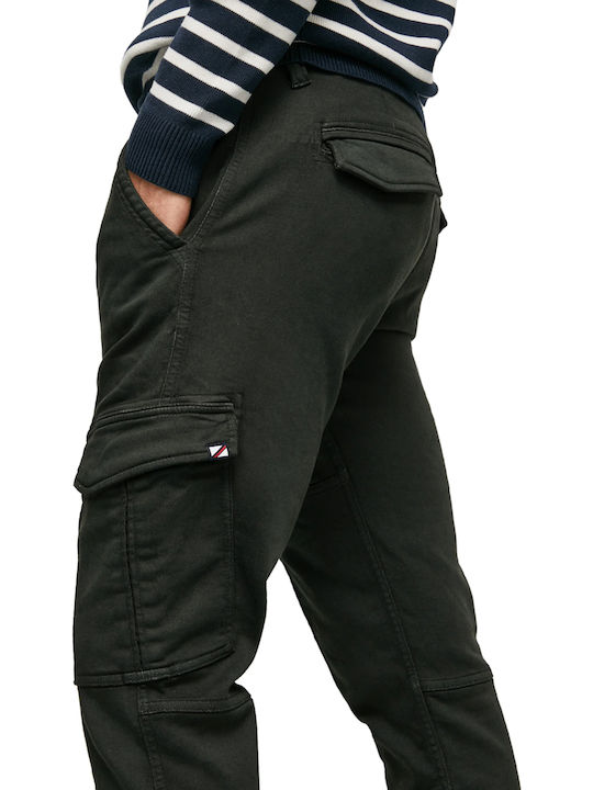 E1 Jared Trousers Cargo in Slim Fit Black