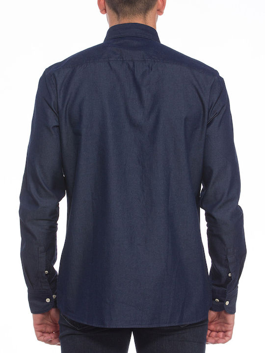 Hugo Boss Men's Shirt Long Sleeve Blue