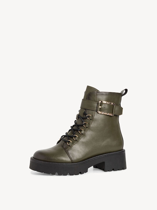 Stiefeletten Damen Khaki