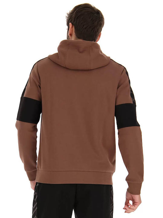 Lotto Men's Sweatshirt with Hood Brown