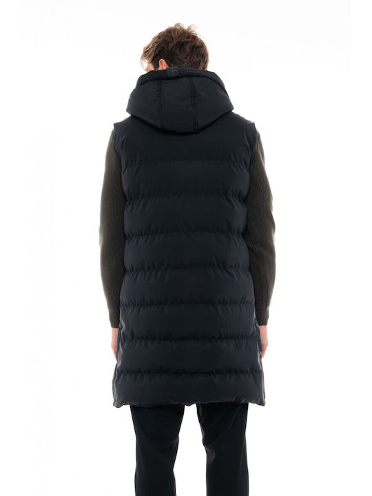 Splendid Men's Sleeveless Puffer Jacket Black