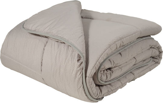 Das Home Пухено Куинсайз с Пълнеж Microfiber 220x240бр 9572 Спагети 550 г/м²Gsm