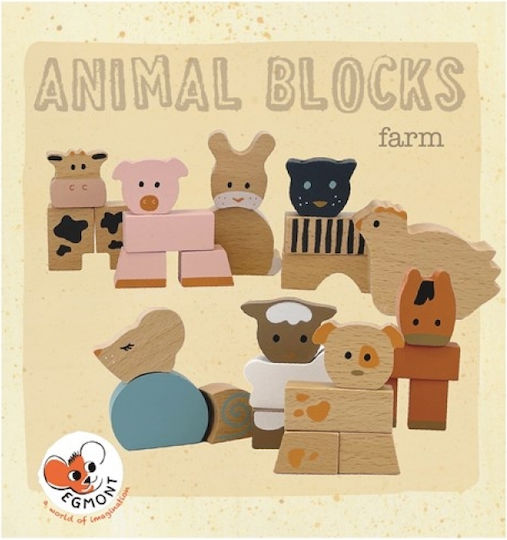 Egmont Stacking Toy Farm Animals made of Wood for 12++ Months