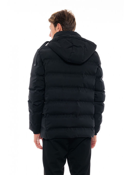 Biston Men's Winter Puffer Jacket Black