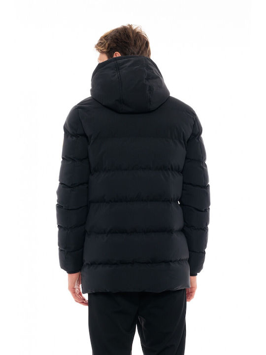 Biston Men's Winter Puffer Jacket Black