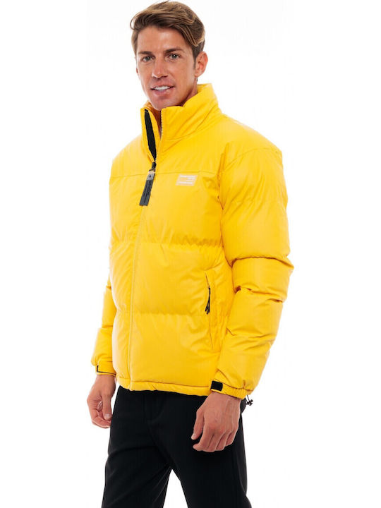 Зимно Puffer Жълто Мъжко Якето