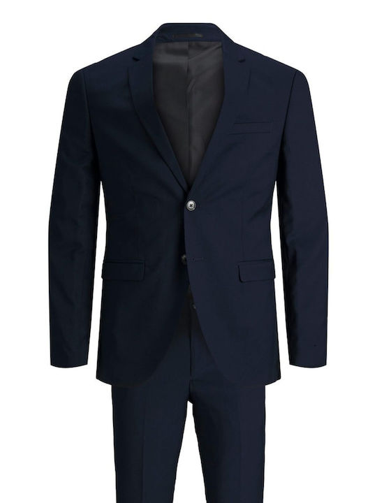 Men's Winter Suit Slim Fit Navy Blue