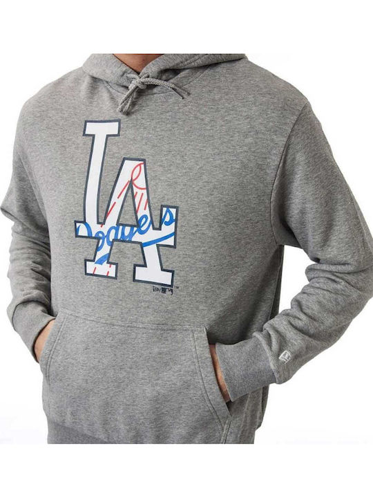 Mlb Double Logo Суитшърт с Качулка Сив