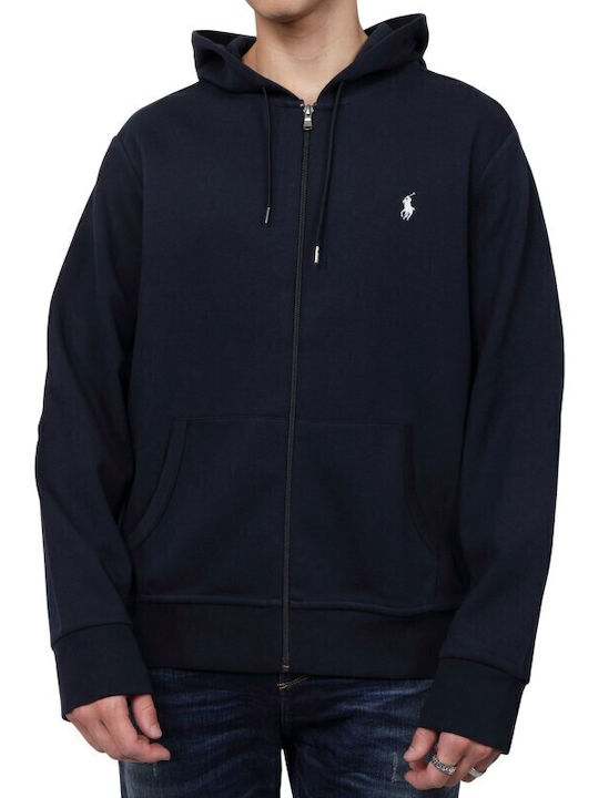 Sweatshirt with Hood Navy Blue