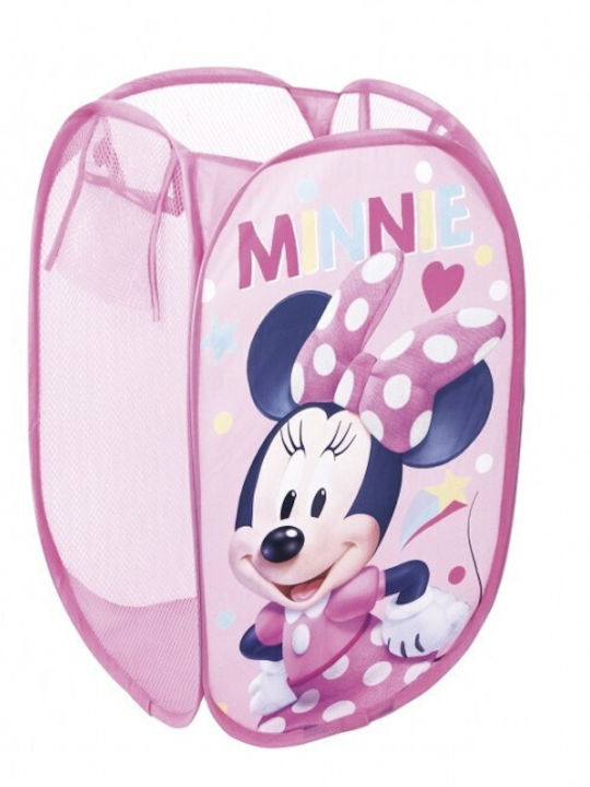 Arditex Kids Fabric Toy Storage Basket Minnie Mouse Pink 36x36cm