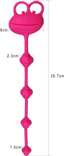 Lovetoy Silicone Frog Anal Perlen Pink 25.4cm