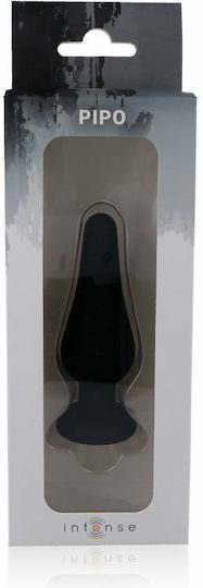 Intense Anal Plug Pipo M Silicone Anal Plug Medium Black 11cm