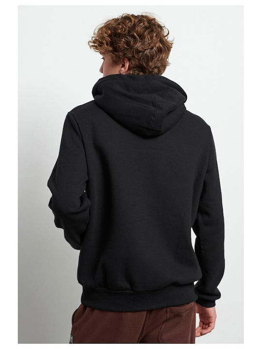 Sweatshirt Mit Kapuze Schwarz