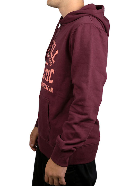 Sweatshirt mit Kapuze Burgundisch