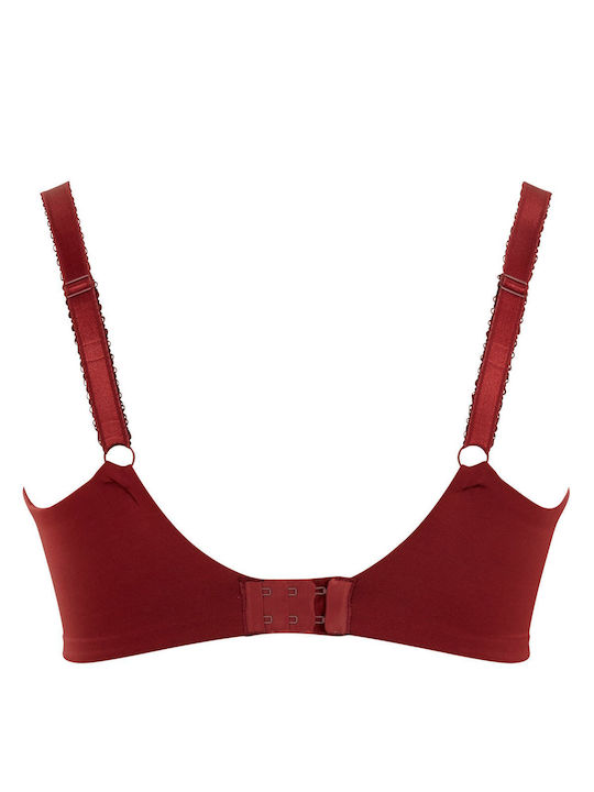 Balconette bra for very large and heavy breasts Cleo by Panache Chi Chi Chi 7695 RED ANIMAL
