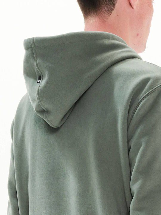 Sweatshirt with Hood Dusty Green