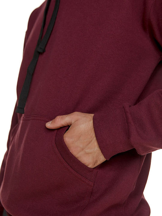 Maripo Sweatshirt with Hood Burgundy