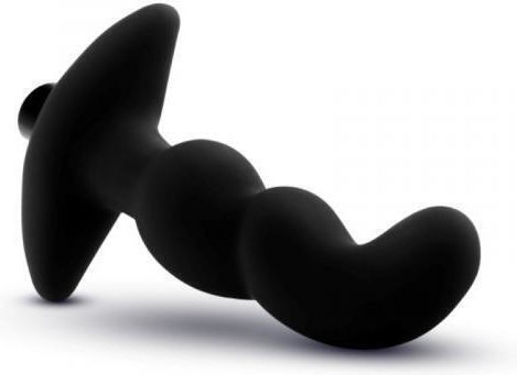 Blush Anal Adventures Platinum Vibrating Prostate Massager 03 Πρωκτική Σφήνα με Δόνηση Μαύρη 15.2cm