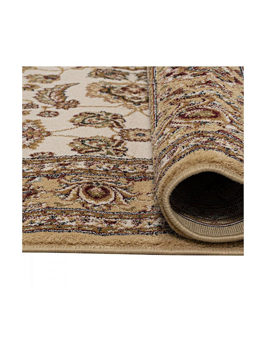 Beauty Home 9065 Teppich Rechteckig mit Fransen Beige