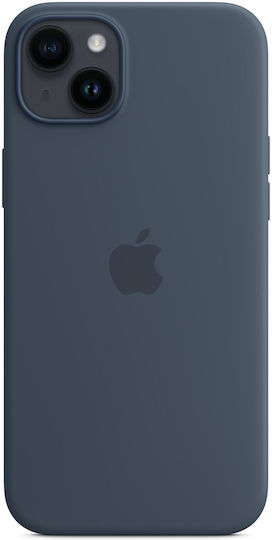 Apple Silicone Case with MagSafe Back Cover Σιλικόνης Storm Blue (iPhone 14 Plus)