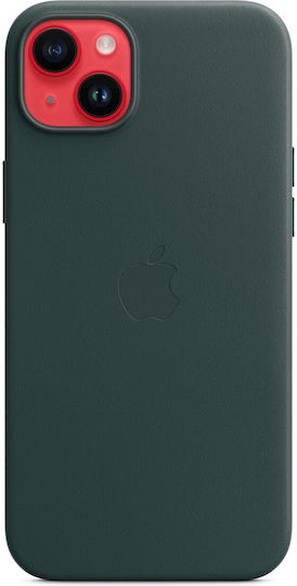Apple Leather Case with MagSafe Back Cover Δερμάτινο Forest Green (iPhone 14 Plus)
