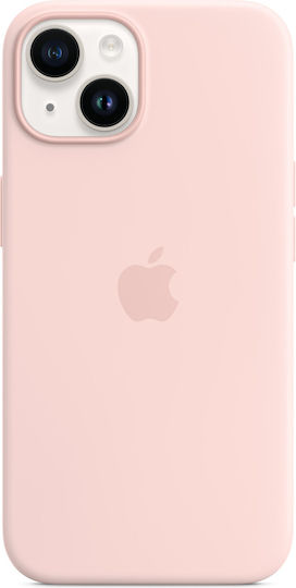 Apple Silicone Case with MagSafe Back Cover Silicone Chalk Pink (iPhone 14)