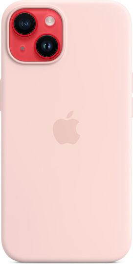 Apple Silicone Case with MagSafe Back Cover Silicone Chalk Pink (iPhone 14)