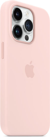Apple Umschlag Rückseite Silikon Chalk Pink (iPhone 14 Pro)