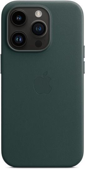 Apple Leather Case with MagSafe Back Cover Leather Forest Green (iPhone 14 Pro)