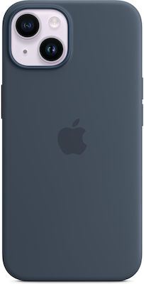 Apple Silicone Case with MagSafe Umschlag Rückseite Silikon Storm Blue (iPhone 14) MPRV3ZM/A