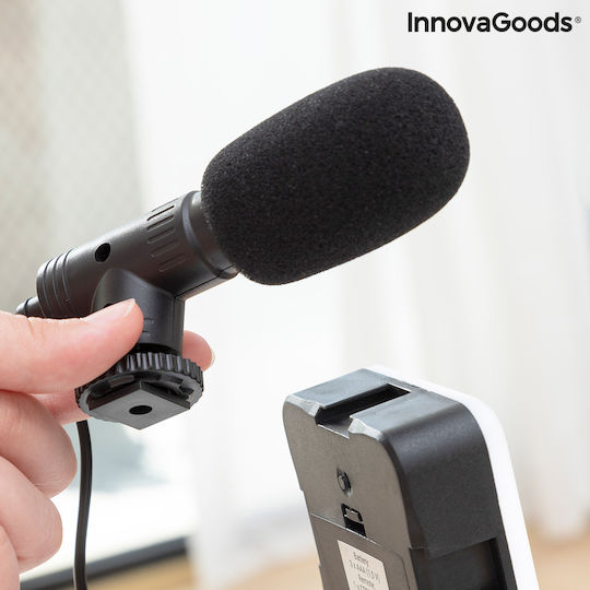 InnovaGoods Selfie Stick Τρίποδο Κινητού Bluetooth με Φωτισμό Μαύρο