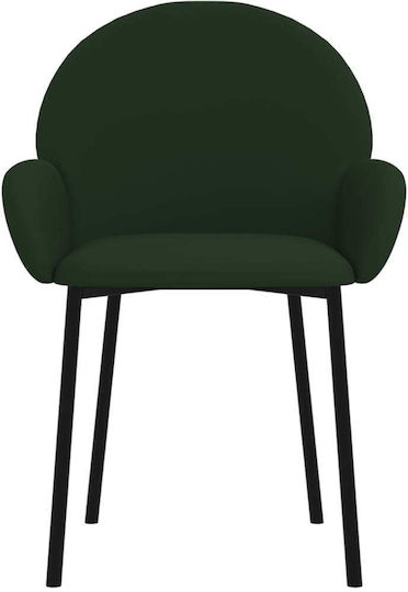 Stühle Speisesaal Dark Green 2Stück 58x57x78.5cm