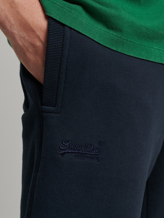 Sweatpants with Elastic Navy Blue