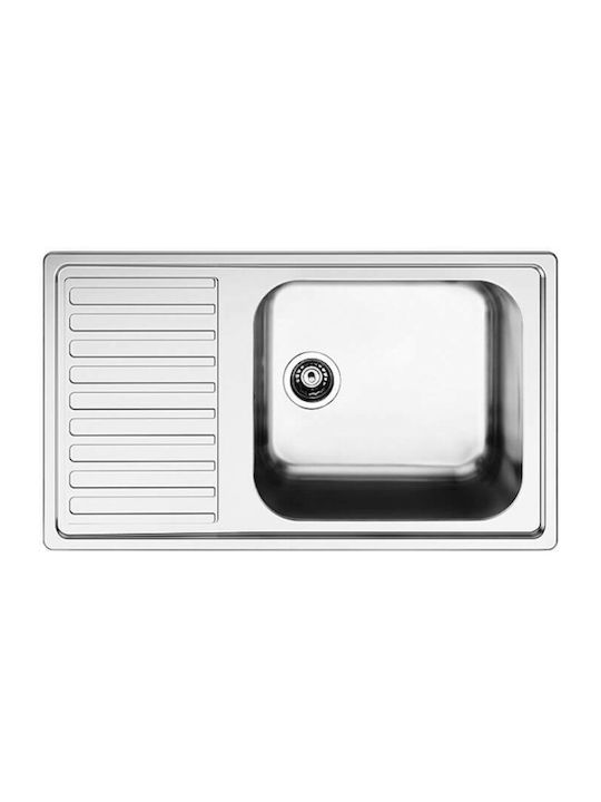 Apell Anniversario 8110 Drop-In Sink Inox Matte W86xD50cm Silver