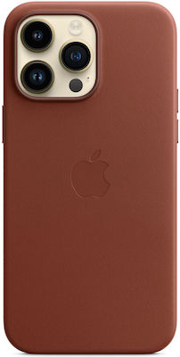 Apple Leather Case with MagSafe Umschlag Rückseite Leder Umber (iPhone 14 Pro Max) MPPQ3ZM/A