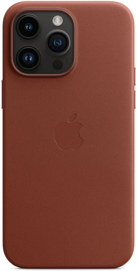 Apple Back Cover Leather Umber (iPhone 14 Pro Max)