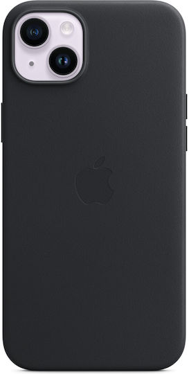 Apple Leather Case with MagSafe Back Cover Δερμάτινο Midnight (iPhone 14 Plus)