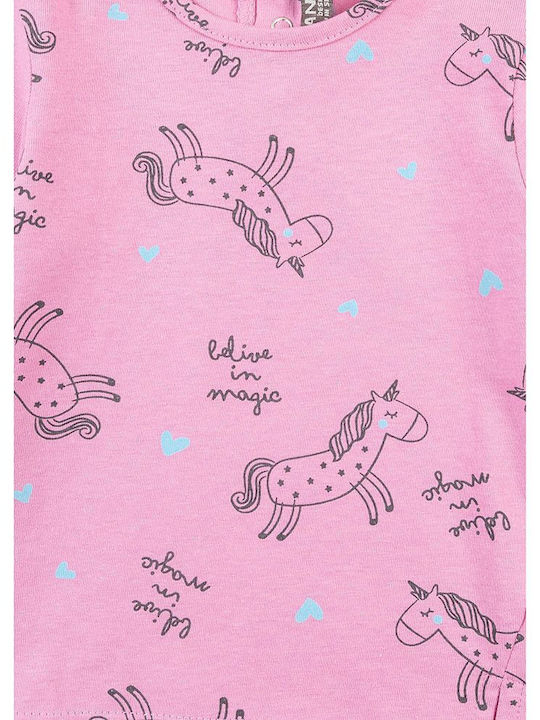 Kinderbekleidungssets mit Leggings Winter 2 Stück Rosa
