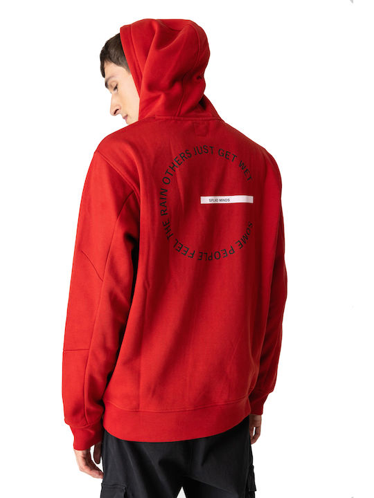 Splendid Men's Sweatshirt with Hood Red