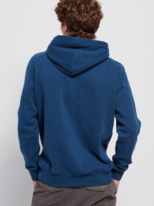 Funky Buddha Men's Sweatshirt with Hood & Pockets Blue