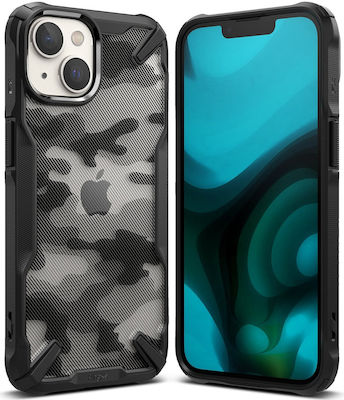 Ringke Fusion X Plastic / Silicone Back Cover Camo Black (iPhone 14 Plus)