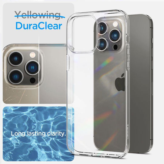 Spigen Crystal Pack Back Cover Σιλικόνης 0.2mm Σετ με Τζαμάκι Διάφανο (iPhone 14 Pro Max)
