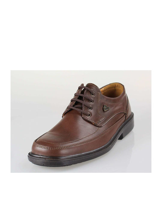 Boxer Men's Leather Casual Shoes Brown