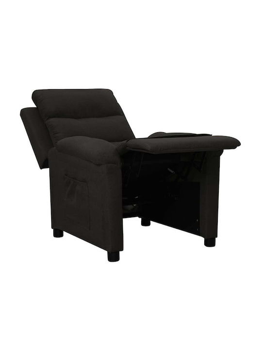 Fotoliu Relax cu Puf Negru 74x92x101.5cm